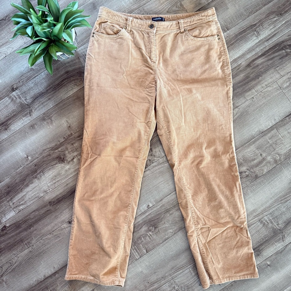 Rafaella camel bootcut corduroy pants size 16